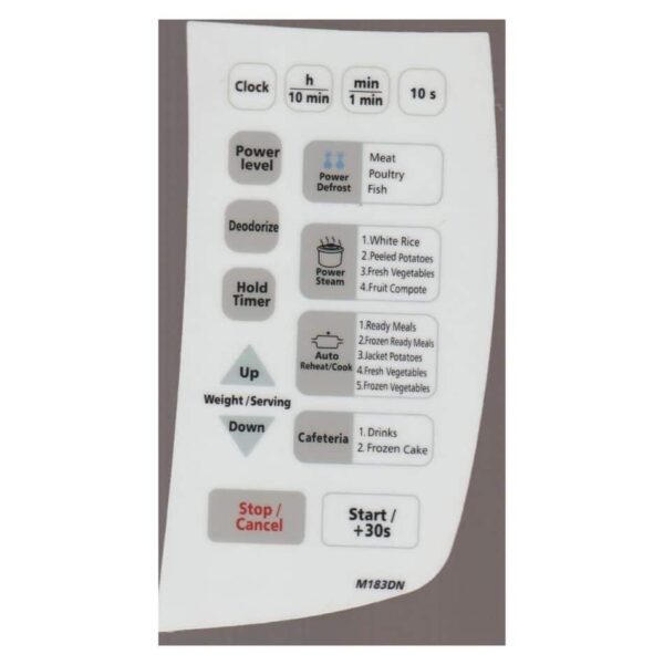 Microwave Oven Membrane Keypad Samsung