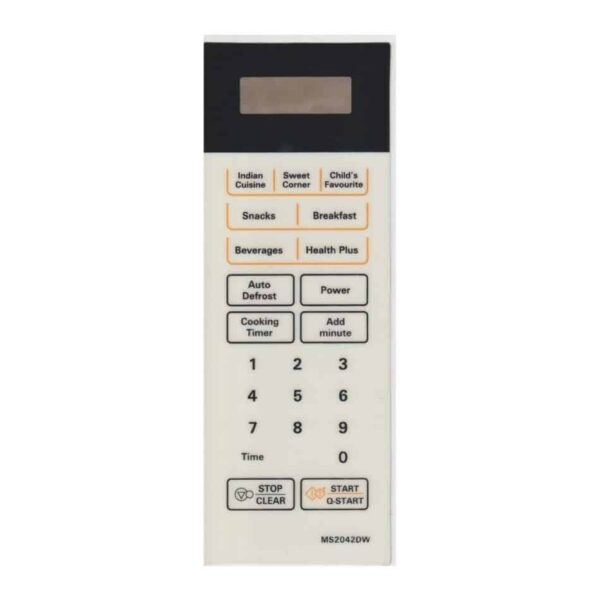 Microwave Oven Membrane Keypad Suitable For IFB