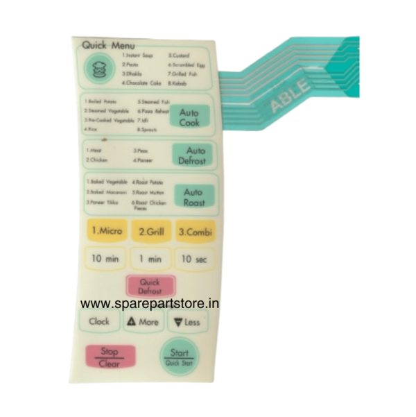 LG Microwave Membrane Keypad MG2341BR | Compatible Replacement