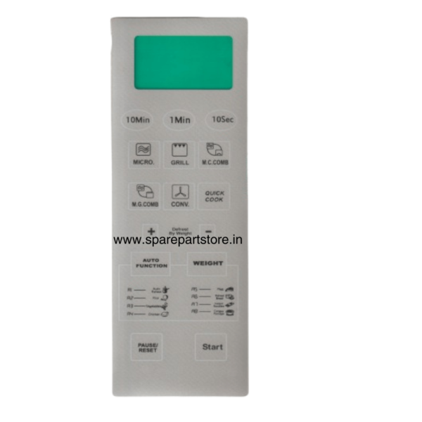 SPS 25EL80 Microwave Oven Membrane Keypad 25CTS11 (EM25EC86SL) Compatible with Whirlpool