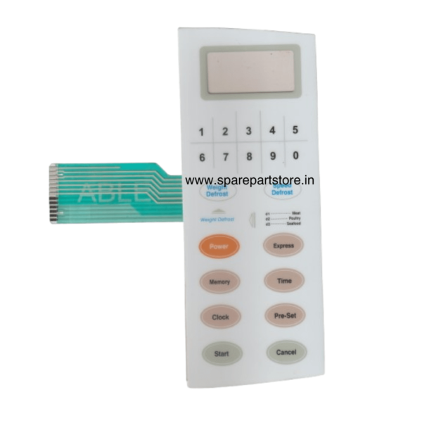 Microwave Oven Membrane Keypad Compatible with ONIDA MWO20