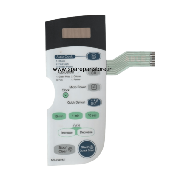 Microwave Oven Membrane Keypad for LG (MS-2342AE)