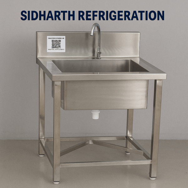 Single Tub Stainless Steel Sink with Tap